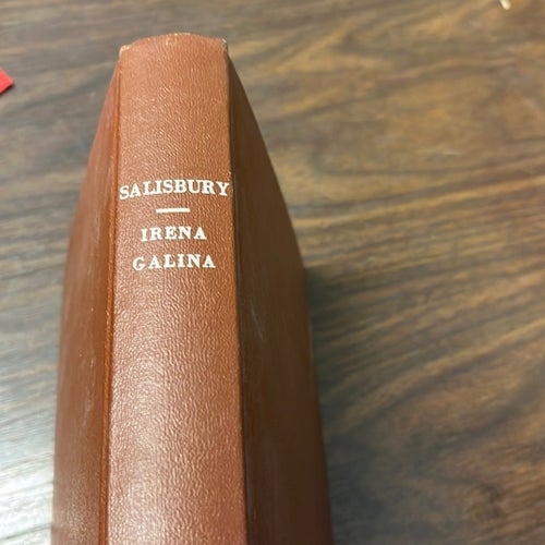Salisbury Irena Galina - Harrison E. Salisbury, okänt publiceringsår