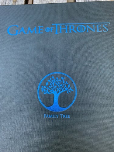 Ovanlig Game of Thrones Family Tree bok från HBO med klistermärken
