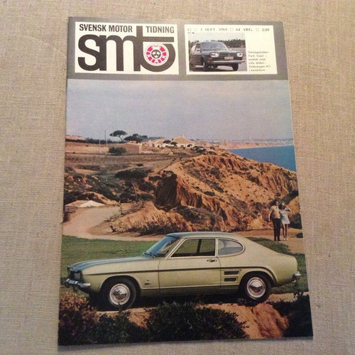 SMT Svensk motor Tidning nr 12 1969 BMW 2500,OPEL COMMONDOR,VOLVO o SAAB