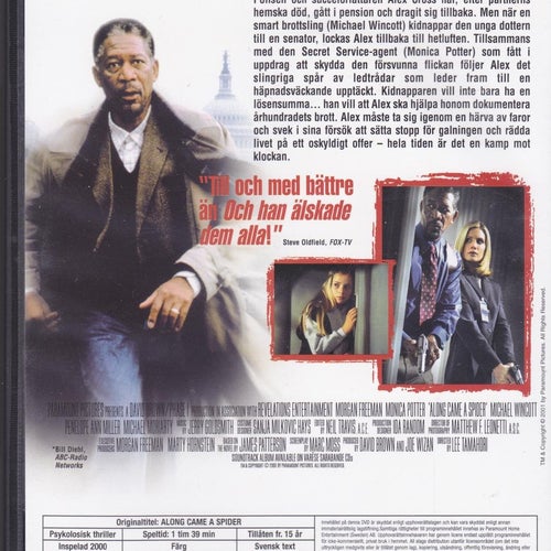 DVD / I Spindelns Nät / Morgan Freeman, Monica Potter / Nära nyskick