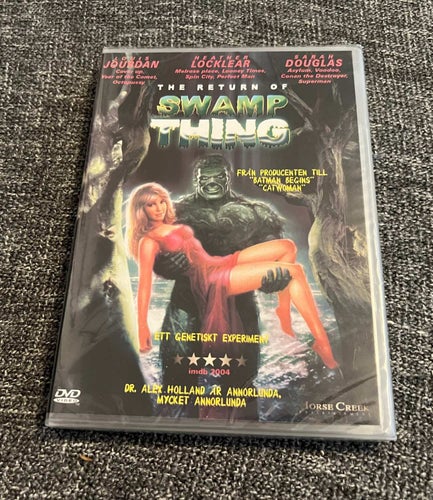THE RETURN OF SWAMP THING (1989) INPLASTAD SVENSK UTGÅVA! SLUT & SVÅR