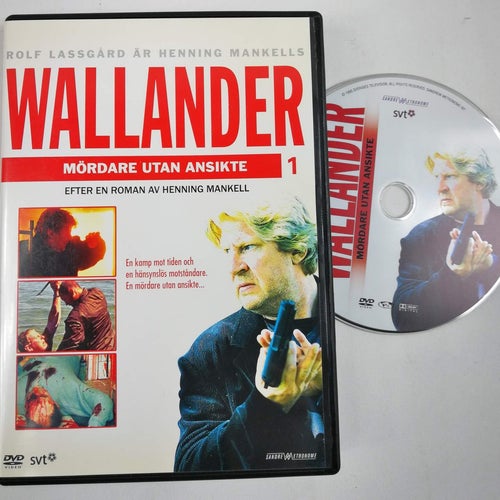 DVD Mördare utan ansikte (Wallander Ystad Österlen Rolf Lassgård Henning Mankell
