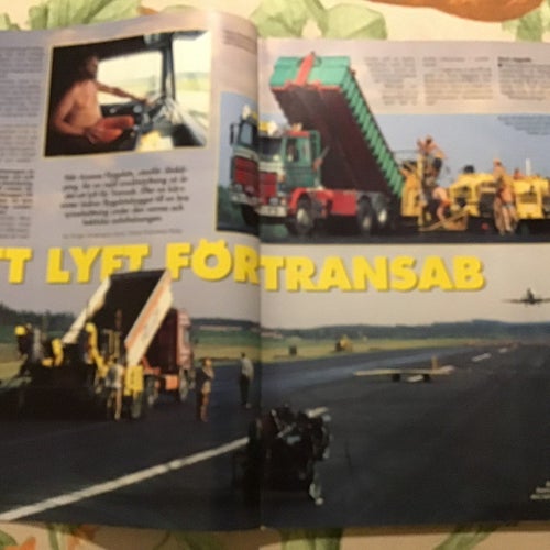 TRAILER NR 8 1992 LAXEBY ÅKERI,ASFALT PÅ AXAMO FLYGPLATS,ANETTE LBC,LUNDAFRAKT