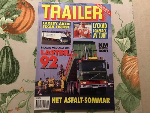 TRAILER NR 8 1992 LAXEBY ÅKERI,ASFALT PÅ AXAMO FLYGPLATS,ANETTE LBC,LUNDAFRAKT