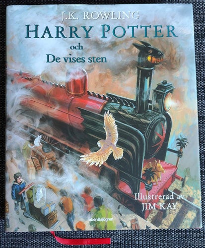 J.K. Rowling / Harry Potter Och De Vises Sten / Illustrerad / Inb./ Nära nyskick