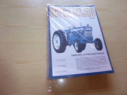 200 st. Ford 5000 Super Major traktor poster storlek A4