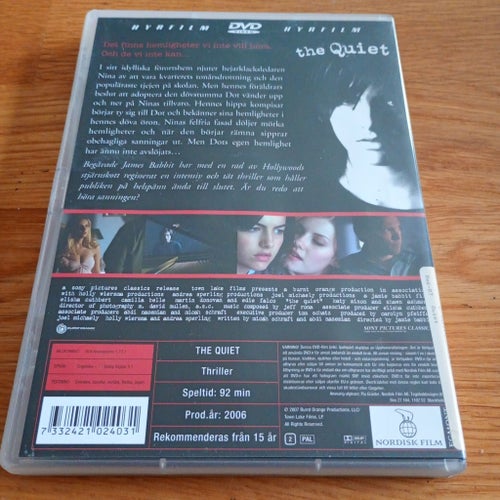 The Quiet, DVD med Elisha Cuthbert och Camilla Belle