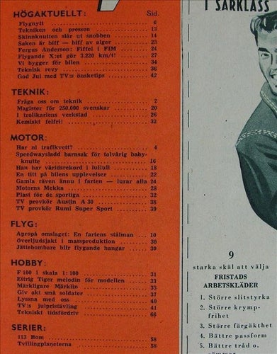 TEKNIKENS VÄRLD 1953/24-25.Austin A30,Cadillac.Thomsen.Rumi super sport speedway