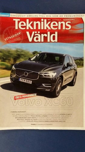 Teknikens Värld nr 13 2017: Volvo XC60, Opel Crossland X, Tesla Model S P100D