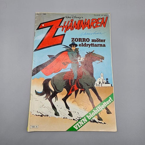 Z-Hämnaren Zorro - 1980 Nr 4 Walt Disney - Serie Serietidning