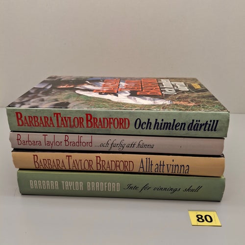 Barbara Taylor Bradford x4 Bokpaket - Se bilder för titlar