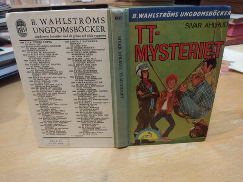 TT-mysteriet av Sivar Ahlrud, B. Wahlströms 806. very good plus