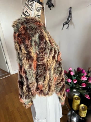 poncho, äkta pälsskinn, one size