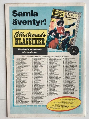 Ill Klassiker - 207. Inkas storhetstid. VG-FN