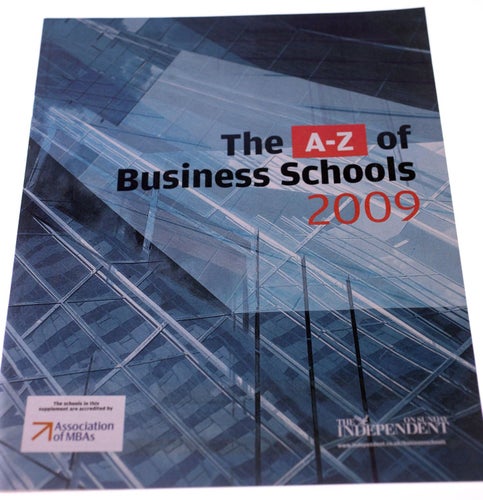 The AZ of Business Schools UK magazine-English issue-2009-NEW-Weight 100g