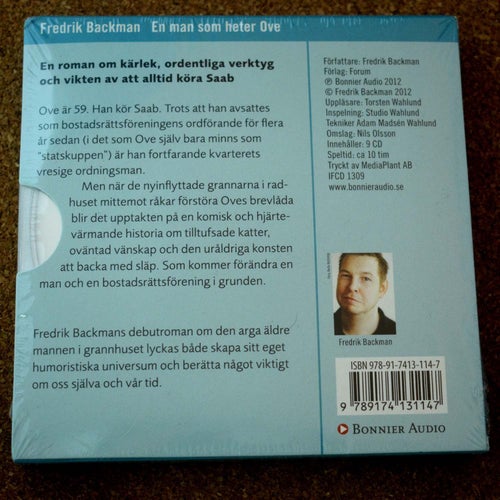 Ljudbok Fredrik Backman En Man Som Heter Ove