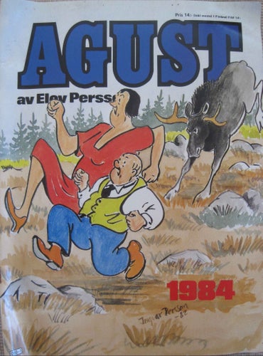 AGUST Jul album 1984, av Elov Persson **tidning buskis humor