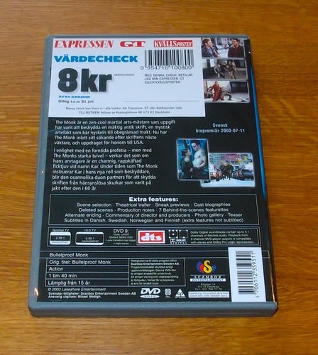 Bulletproof Monk (2003) - DVD - SVENSK TEXT