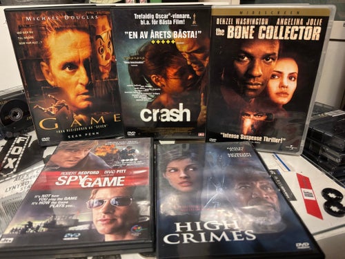 The Game, Crash, The Bone Collector, Spy Game, High Crimes