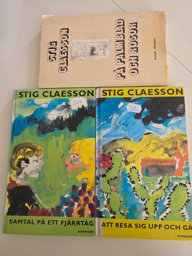 PÅ PALMBLAD OCH ROSOR + 2 av Stig Claesson, 1966