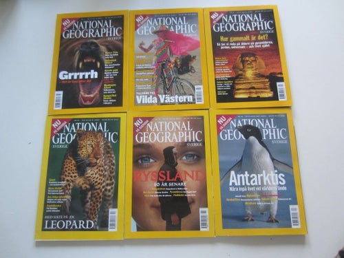 National Geographic Sverige NR. 7 -12 2001.