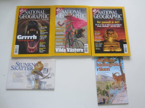 National Geographic Sverige NR. 7 -12 2001.