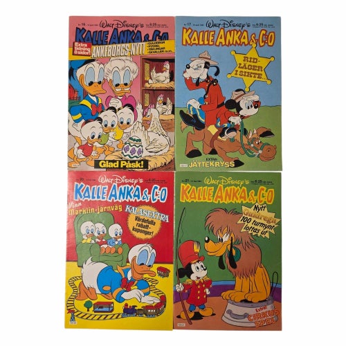 Kalle Anka & Co Serietidningar - 12 st 1984-1985