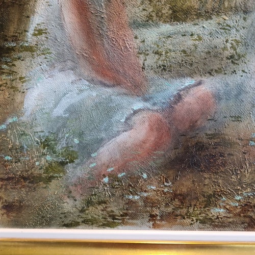 Walter du Halde (f.1919) oljemålning ignerad