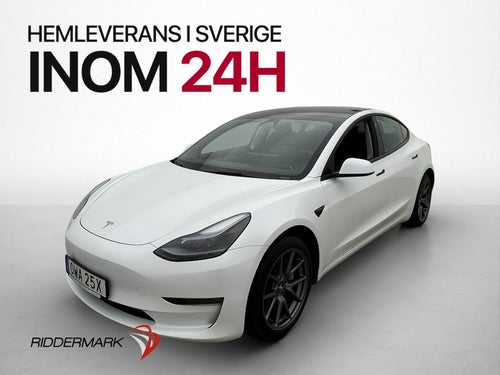 Tesla Model 3 Long Range AWD Pano Kamera Svensksåld