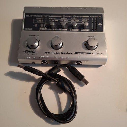 Roland Edirol UA-4FX USB-Ljudkort / Audio Interface - Testat & Fungerar!