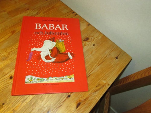 BABAR OCH JULTOMTEN JEAN DE BRUNHOFF I FINT SKICK