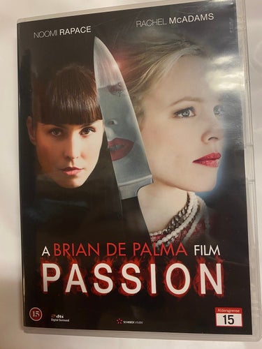 DVD Passion Brian De Palma Noomi Rapace Rachel McAdams TOPPSKICK