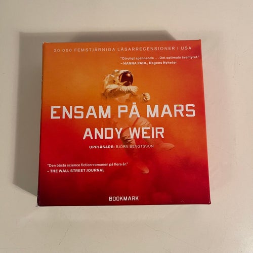 Ljudbok på CD - Ensam på Mars - Andy Weir. The Martian.