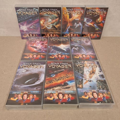 Star Trek Voyager VHS Samling - Retro - Samlarobjekt - Nostalgi - Sci-Fi