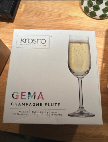 Champagneglas. Helt nya