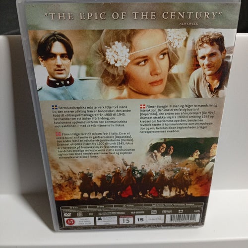 1900 (DVD) med Robert De Niro, Gérard Depardieu, Donald Sutherland ny inplastade