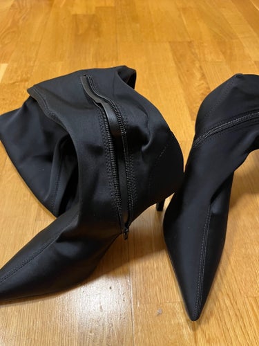 NA-KD Svarta Over Knee Stövlar EU 38