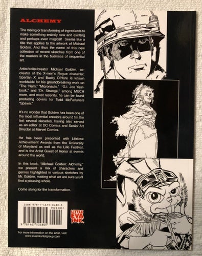 Michael Golden: Alchemy Sketchbook SC SIGNED Little Eva Ink
