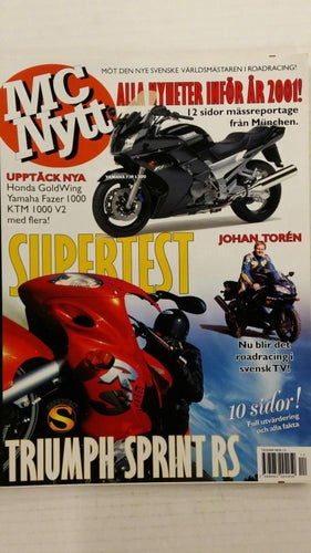 MC-Nytt nr 12 2000: BMW F 650 GS Dakar, Triumph Sprint RS, Cagiva Raptor 650