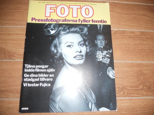 Foto nr4 1980 pressfotograferna, Sophia Loren omslaget