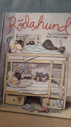 barnbok Röda Hund Carlsén 1988 !