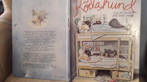 barnbok Röda Hund Carlsén 1988 !