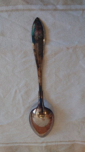 Stor Uppläggningssked Svensk Spets Nysilver Vintage Retro