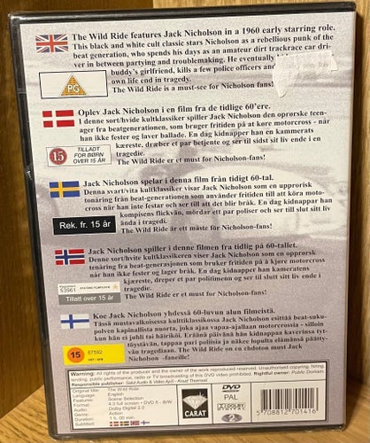 The Wild Ride - Jack Nicholson - DVD