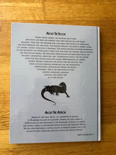 The Natural History of Monitor Lizards av Harold F. De Lisle