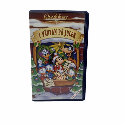 Walt Disney I Väntan På Julen VHS Svenskt Tal Julfilm Barn Klassiker Film
