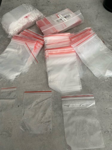 1000 st Zip påsar 3 olika storlekar återförslutbara Nya !