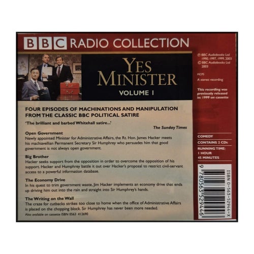Yes Minister V1: Bbc Radio Collection