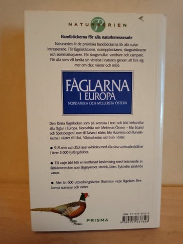 Fåglarna i Europa av H. Heinzel, R. Fitter, J. Parslow - Naturserien Prisma