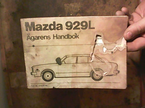 Mazda 929 L, 1979, instruktionsbok,
